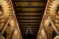 Oct 2018 - Cordoba, Spain - Amazing carved wooden roofs inside of Mezquita