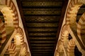 Oct 2018 - Cordoba, Spain - Amazing carved wooden roofs inside of Mezquita