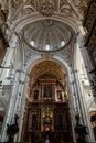 Oct 2018 - Cordoba, Spain - The main altar of Mezquita, Catedral de Cordoba