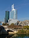 La DÃÂ©fense towers and skyline and River Seine - Paris, France