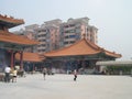 the landcape of Fangcun Wong Tai Sin Temple 1 Oct 2004 Royalty Free Stock Photo