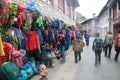 Lukla,Khumbu, Solukhumbu District,Nepal:Lukla street market famous place for tourist before trekking to namche bazaar