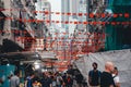 Oct 29 2023 market scene at Temple Street, hong kong Royalty Free Stock Photo