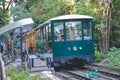 ...14 Oct 2022 new Peak Tram pass MacDonnell Road Station Royalty Free Stock Photo