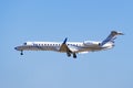 Oct 9, 2019 San Jose / CA / USA - INTEL Air Shuttle Aircraft N286FM arriving at Norman Y. Mineta San Jose International Airport Royalty Free Stock Photo