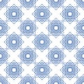 Octa corners star shaped created from several squares shape seamless tiles pattern Royalty Free Stock Photo
