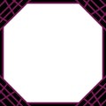 Octagon background with striped web frame