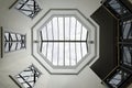 Octagon glass ceiling
