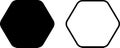 Octagon icon. Vector geometry geometry pentagonal, hexagonal, octagonal polygon. Five, six, seven or eight sided polygon