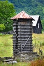 Octagon Shaped Wooden Silo
