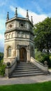 Octagon Tower on the hilltop overlooking Studley Royal Water Garden, near Ripon, England Royalty Free Stock Photo
