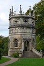 Octagon Tower, Fountains Abbey and Studley Royal Water Garden, nr Ripon, North Yorkshire, England, UK Royalty Free Stock Photo