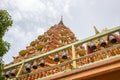 Octagonal pagoda named `Ketkaew Prasat Chedi` where holy relics are housed,Wat Tham SuaTiger Cave Temple,Tha Mcg Distrit,Kauan