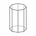 Octagonal prism geometric shape