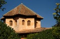 Octagonal tiled roof of the Nasrid Palace, Alhambra, Granada. Royalty Free Stock Photo