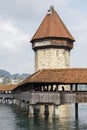 Octagonal tower behind Chapel Bridge