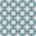 Octagram Square Pattern Seamless Background Green Gray