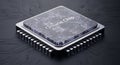 Octane Chip Microprocessor on Circuit Board Royalty Free Stock Photo