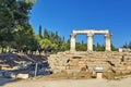 Octavia temple in ancient corinth Royalty Free Stock Photo