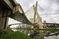 Octavio Frias de Oliveira Bridge (Ponte Estaiada) in Sao Paulo, Brazil Royalty Free Stock Photo