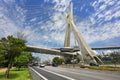 The Octavio Frias de Oliveira Bridge in Sao Paulo, Brazil Royalty Free Stock Photo