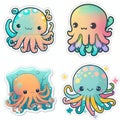 Octo-Stickers A Sea of Playful Creatures