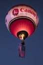 Colorful Hot Air Balloons at Morning Glow Event at the Albuquerque Balloon Fiesta features Canon Cameras Balloon, Albuquerque, N