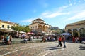 07 OCTOBER 2018, ATHENS, GREECE View of Monastiraki with the Parthenon in the background