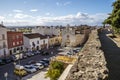 San Jose Square with Convent next to Moorish fortification in Badajoz, Spain