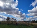 October Blue Sky in Waterloo Region Royalty Free Stock Photo