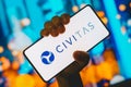 October 31, 2023, Brazil. In this photo illustration, the Civitas Resources logo is displayed on a smartphone screen