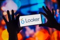 October 31, 2022, Brazil. In this photo illustration, the Looker Data Sciences logo is displayed on a smartphone screen