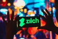 October 10, 2022, Brazil. In this photo illustration, the Zilch logo is displayed on a smartphone screen