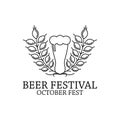 October Brew Fest Badge Royalty Free Stock Photo