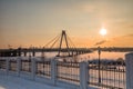 Cherepovets, winter morning Royalty Free Stock Photo