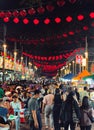 October 2022: Busy street in Kuala Lumpur