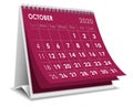 October 2020 calendar