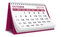 October 2019 calendar