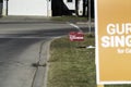 October 12 2019 - Calgary, Alberta, Canada - Federal Election Campaign Signs on street