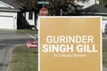 October 12 2019 - Calgary, Alberta, Canada - Federal Election Campaign Signs on street