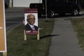 October 12 2019 - Calgary, Alberta, Canada - Federal Election Campaign Signs on street