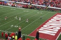 October 14, 2017, Camp Randall Stadium, Madison, Wisconsin. Running Back Jonathan Taylor About To Score A Touchdown For The Wiscon