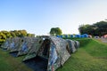 October 2022 Camping grounds at Morning time Doi Samer Dow National Park sri nan, view point and landmark attraction nan province