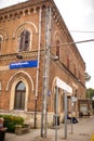 October 10, 2018.Castiglioncello, Livorno, Tuscany, Italy: an old railway station in an old village on the coast of the Ligurian Royalty Free Stock Photo