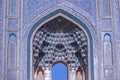 Close-up view of the Jameh Mosque. Yazd, Iran.
