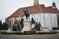 Matthias Corvinus Monument in Cluj Napoca.