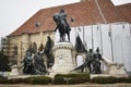 Matthias Corvinus Monument in Cluj Napoca.