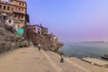 October 31, 2014: Coast of the holy city of Varanasi, India Royalty Free Stock Photo