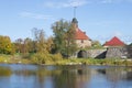 October day at the fortress Korela. Priozersk, Leningrad Region