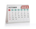 October 2023 Desk Calendar